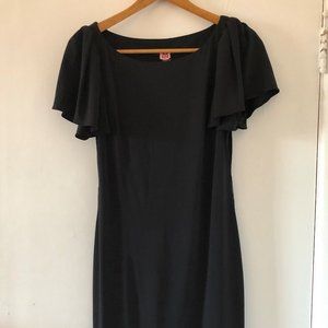 Little Black Dress with ruffled cap sleeves